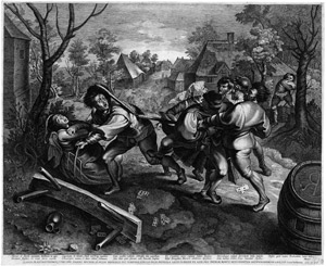 Lot 5252, Auction  112, Vorsterman I, Lucas, Der Streit um das Kartenspiel