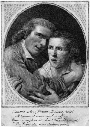 Lot 5298, Auction  112, Giaconi, Vincenzo, Doppelbildnis von Antonio Canova und Giovanni Martino dei Boni