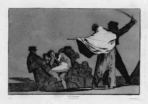 Lot 5303, Auction  112, Goya, Francisco de, Disparate Conocido (!Que Guerrero!). 
