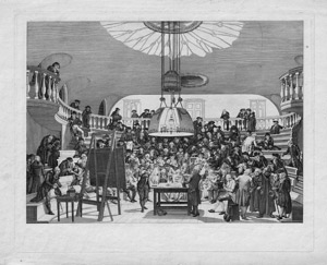 Lot 5366, Auction  112, Vinkeles, Reinier, Zaal der Natuurkunde in het gebouw der Maatschappyë Felix Meritis