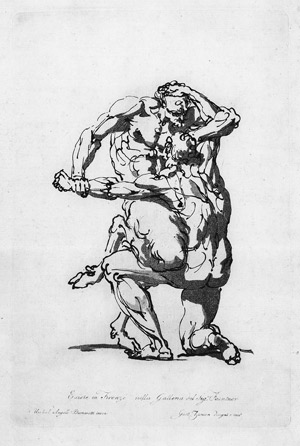 Lot 5369, Auction  112, Zancon, Gaetano, Kämpfender Mann mit Satyr