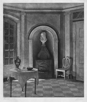 Lot 5406, Auction  112, Ilsted, Peter, Speisezimmer in Schloss Liselund