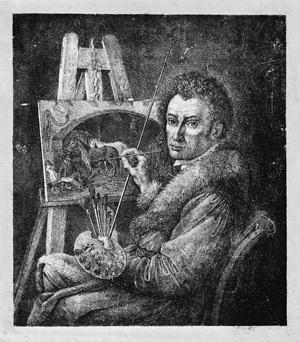 Lot 5409, Auction  112, Klein, Johann Adam, Bildnis des Künstlers im Atelier