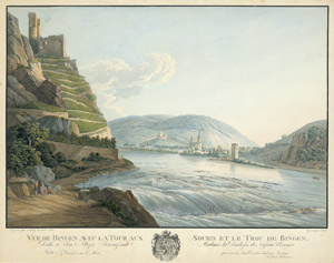 Lot 5429, Auction  112, Radl, Anton, Ansicht von Bingen mit dem Mäuseturm