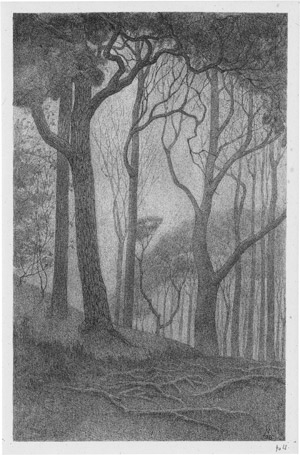 Lot 5466, Auction  112, Moulijn, Simon, Waldlandschaft im Nebel