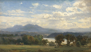 Lot 6155, Auction  112, Pape, Eduard Friedrich, Herbstliche Isarlandschaft bei Lengries