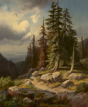 Lot 6158, Auction  112, Sparmann, Carl Christian, Einsamer Jäger im Gebirge