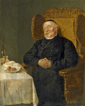 Lot 6196, Auction  112, Grützner, Eduard von, Das Mittagsschläfchen