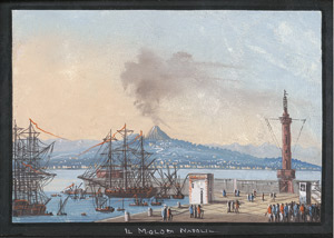 Los 6558 - Italienisch - 1. Hälfte 19. Jh. Sechs Ansichten vom Golf von Neapel - 4 - thumb