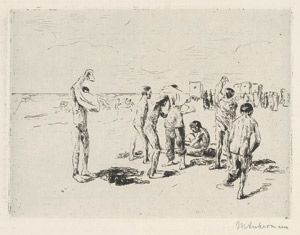 Lot 7225, Auction  112, Liebermann, Max, Badende Knaben 