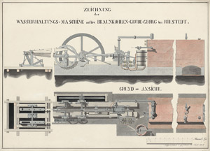Lot 310, Auction  113, Dampfmaschinen, Entwürfe zur Funktionsweise und Mechanik einer Dampfmaschine
