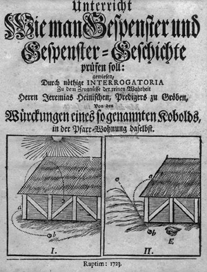 Lot 386, Auction  113, Heinisch, Jeremias, Unterricht wie man Gespenster und Gespenster-Geschichte prüfen soll