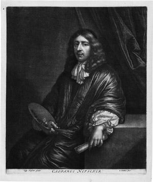 Lot 5269, Auction  113, Vaillant, Wallerant, Bildnis des Künstlers Caspar Netscher mit Malerpalette