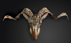 Lot 6294, Auction  113, Tibetisch, 20. Jh. Ritualschädel 