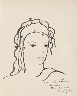 Lot 7265, Auction  113, Laurencin, Marie, Zwei Mädchenporträts