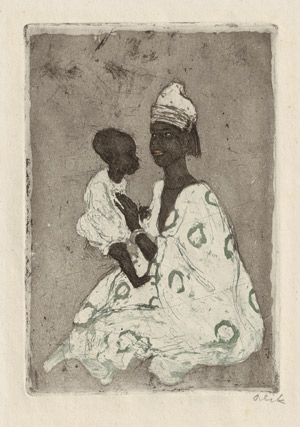 Lot 7349, Auction  113, Orlik, Emil, Sudanesin mit Kind