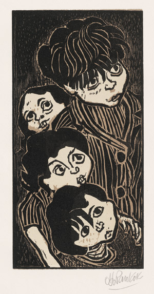 Lot 7356, Auction  113, Pankok, Otto, Lauschende Kinder (Zigeunerkinder)