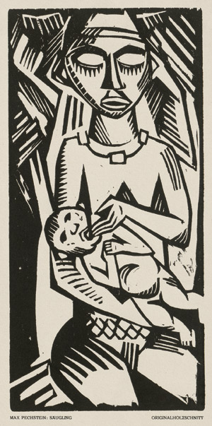 Lot 7359, Auction  113, Pechstein, Hermann Max, Der Säugling