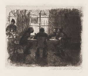 Lot 8425, Auction  113, Kollwitz, Käthe, Vier Männer in der Kneipe