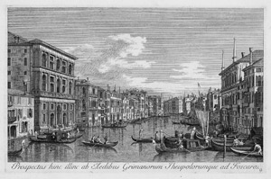 Lot 5523, Auction  114, Visentini, Antonio, Prospectus hin illinc ab Aedibus Grimanorum Theupolorumque ad Foscaros