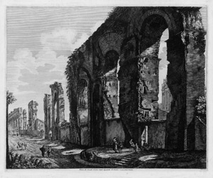 Lot 5582, Auction  114, Rossini, Luigi, Veduta dei Grandi Avanzi degli Aquedotti di Nerone