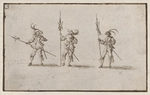 Lot 6526, Auction  114, Bella, Stefano della, Drei Hellebardiere