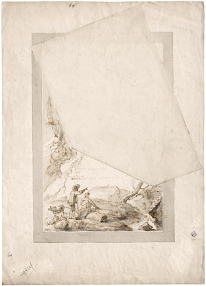 Lot 6622, Auction  114, Niederländisch, um 1800. Trompe-l’œil: Titelblatt für ein Sammelalbum