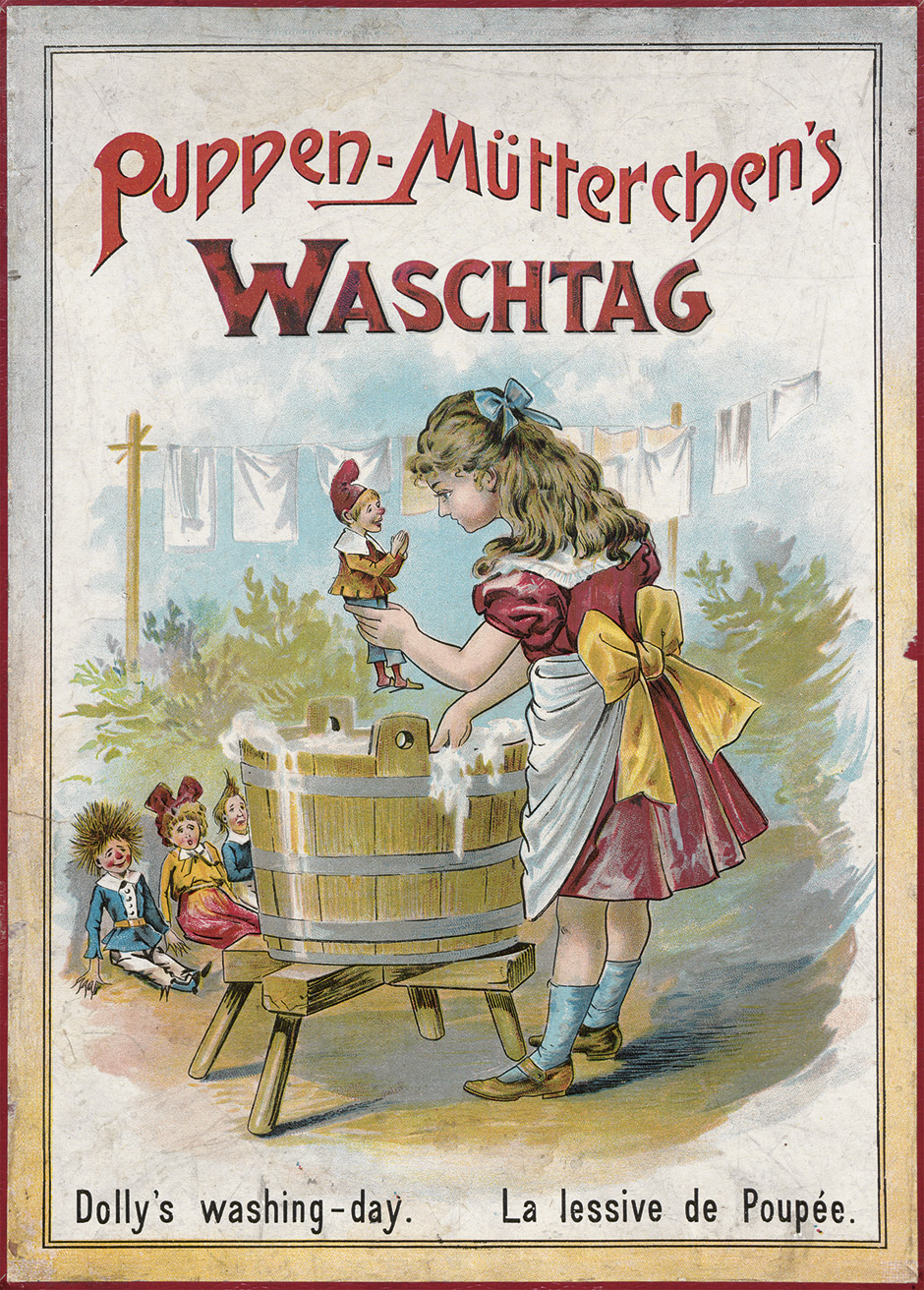 Lot 2246, Auction  115, Puppen-Mütterchen's Waschtag, Rechenlotto-Spiel in Bildern in Form einer Struwwelpetriade