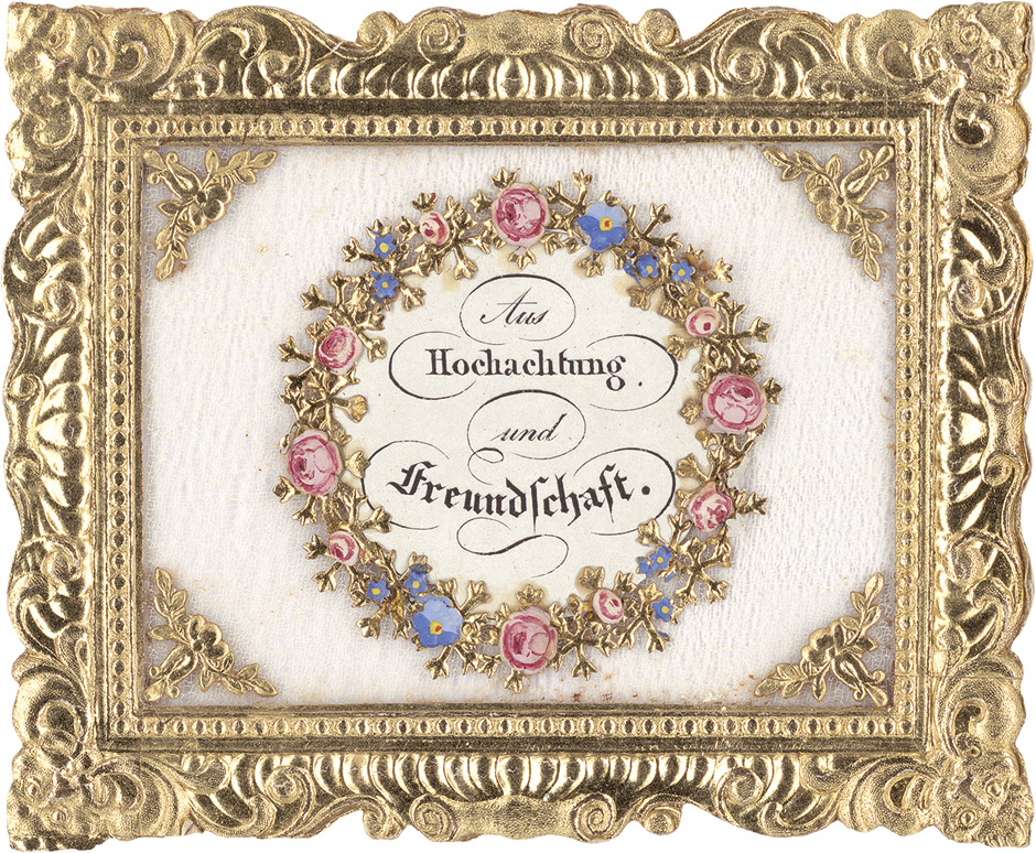 Lot 2255, Auction  115, Aus Hochachtung und Freundschaft und Kunstbillet, Aus Hochachtung und Freundschaft