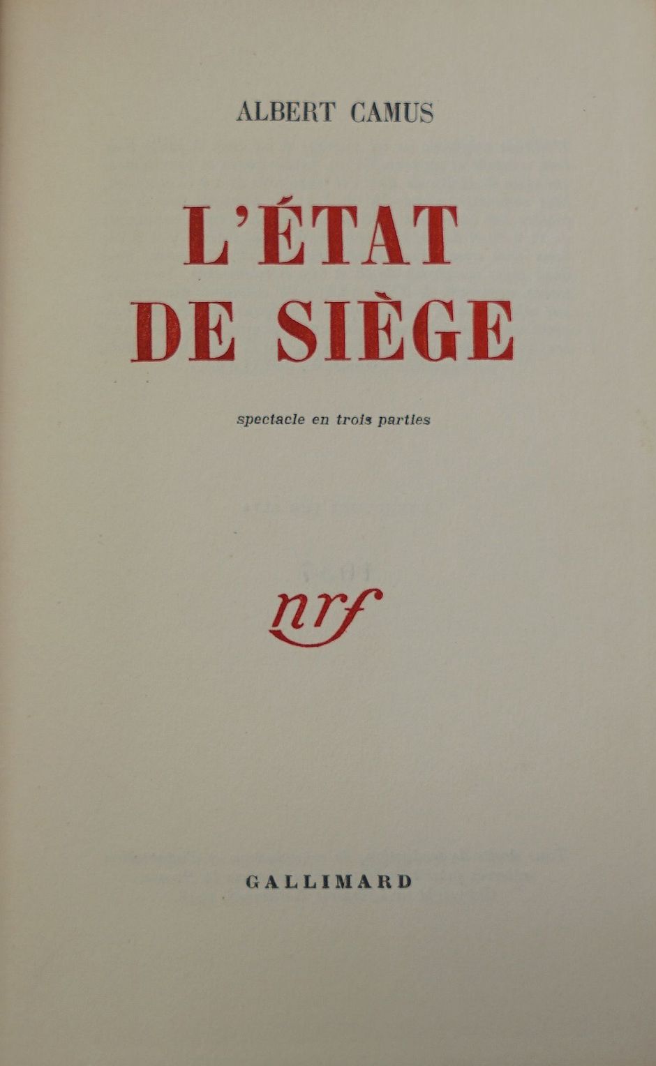 Lot 3050, Auction  115, Camus, Albert, 3 Werke in Erstausgabe, darunter eines mit eigenhändiger Widmung