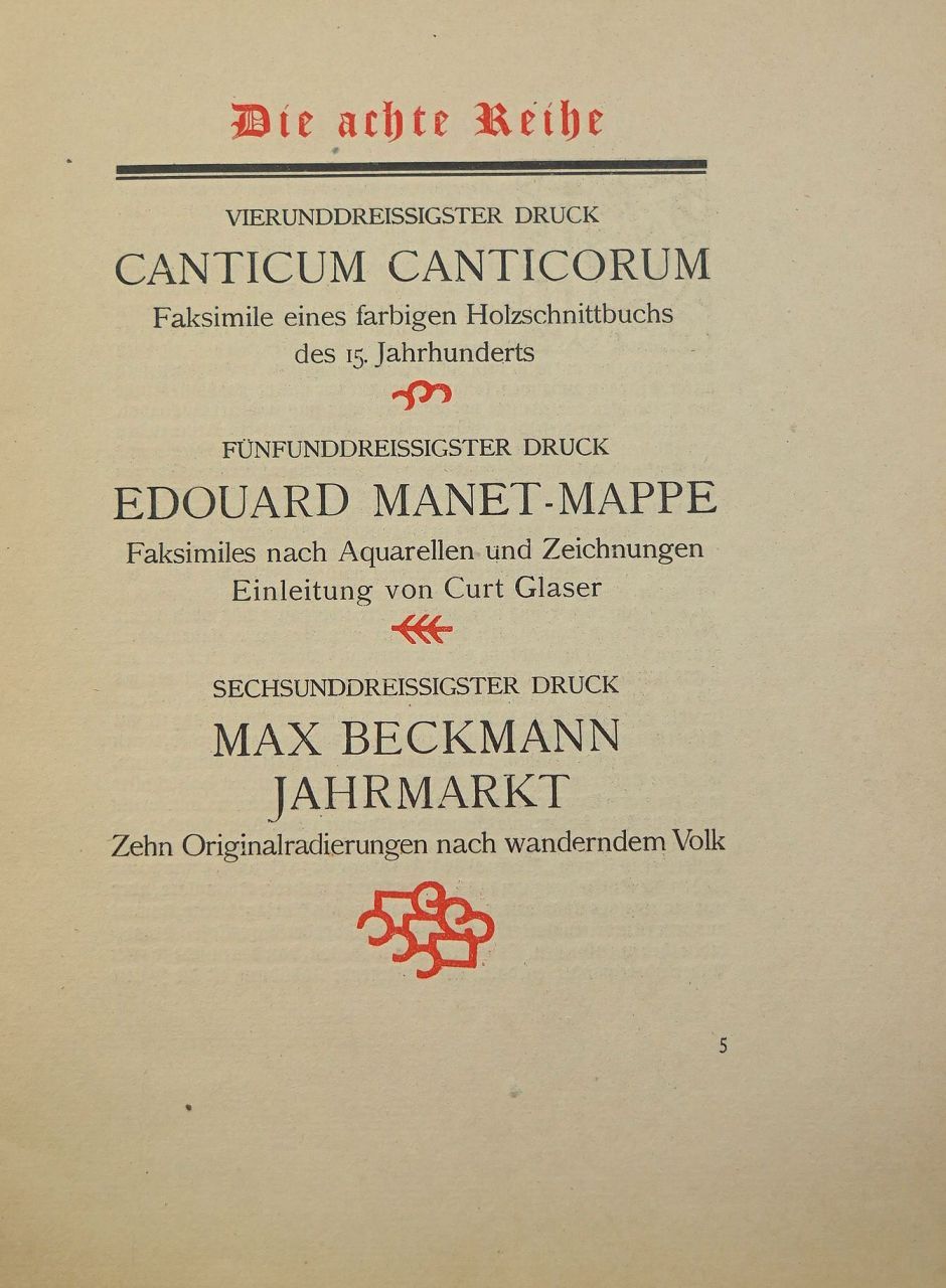 Lot 3300, Auction  115, Meier-Graefe, Julius und Marées-Gesellschaft, Achte Reihe der Drucke