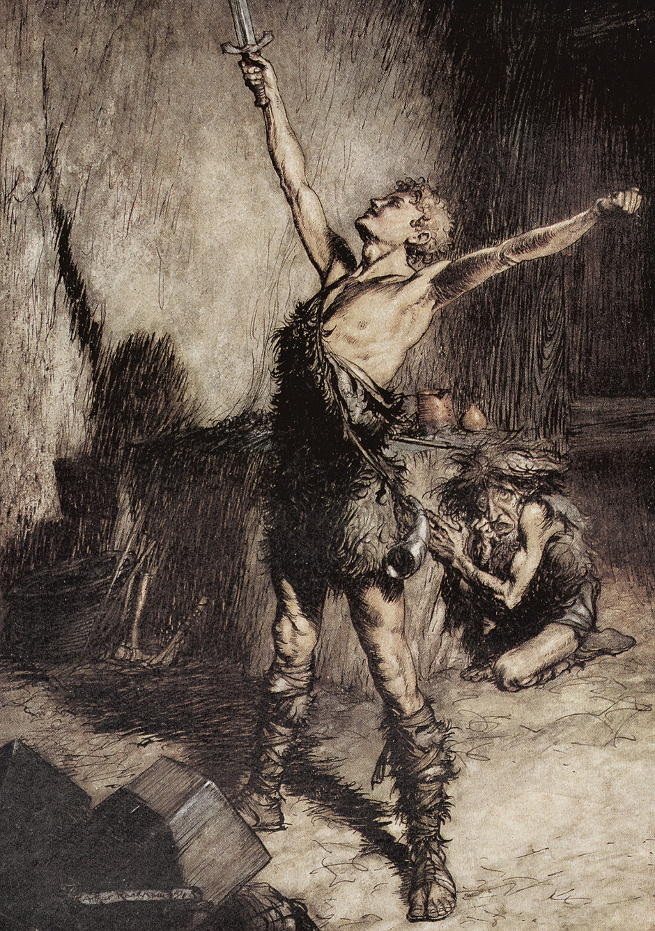 Lot 3364, Auction  115, Wagner, Richard und Rackham, Arthur - Illustr., The Rhinegold & The Valkyrie