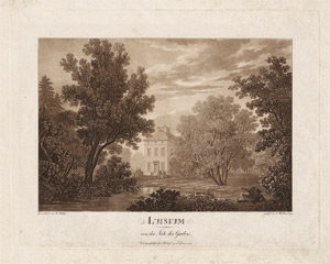 Lot 5281, Auction  115, Haldenwang, Christian, Luisium von der Seite des Gartens