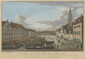 Lot 5322, Auction  115, Rosenberg, Johann Georg, Vue du Marché neuf