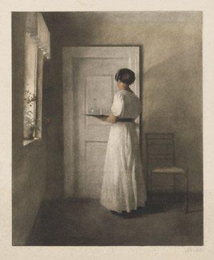 Lot 5356, Auction  115, Ilsted, Peter, Mädchen mit Tablett