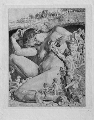 Lot 5397, Auction  115, Greiner, Otto, Gäa (Hauptplatte). 