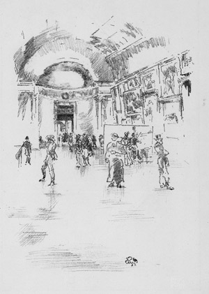Lot 5422, Auction  115, Whistler, James Abbot McNeill, The Long Gallery, Louvre