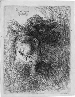 Lot 5475, Auction  115, Castiglione, Giovanni Benedetto, Der Mann mit Pelzkappe und Schal