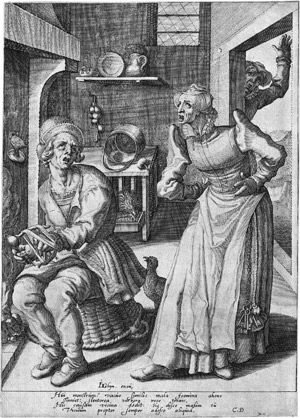 Lot 5524, Auction  115, Gheyn II, Jacques de - nach, Ein Mann, von seiner Frau beherrscht.