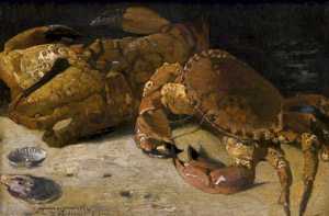 Lot 6069, Auction  115, Jacob, Julius, Stillleben mit Krabben und Muscheln