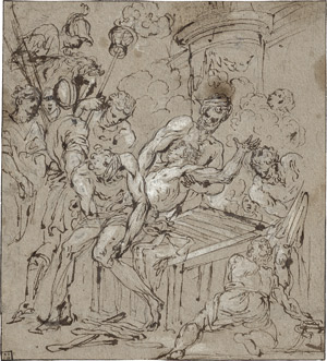 Lot 6637, Auction  115, Loth, Johann Carl, Das Martyrium des Hl. Laurentius
