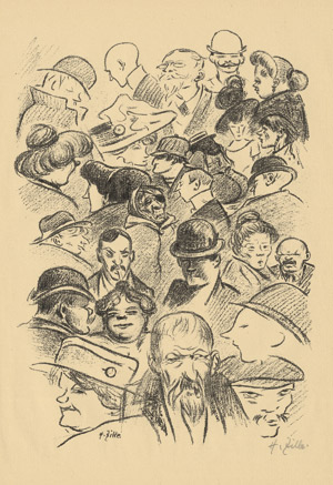 Lot 8131, Auction  115, Zille, Heinrich, Gäste des Nussbaum