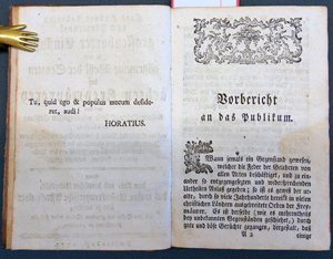 Lot 555, Auction  116, Lobreich von Plumenoek, Carl Hubert, Geoffenbarter Einfluß in das allgemeine Wohl der Staaten 