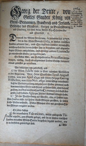 Lot 583, Auction  116, George III. König von Großbritannien, Konvolut von 4 Edikten zur Postordnung