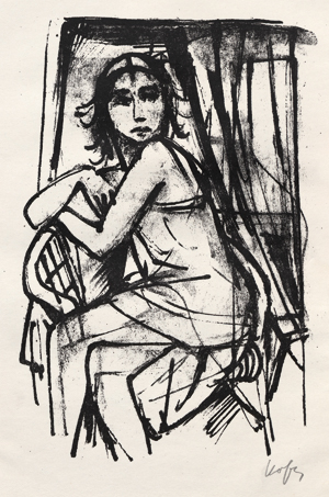 Lot 3273, Auction  116, Hatzfeld, Adolf von und Hofer, Karl - Illustr., Liebesgedichte (Lithogr.: Karl Hofer)