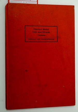 Lot 3888, Auction  116, Meckel, Eberhard, Der Nachfahr. Gedichte