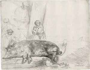 Lot 5176, Auction  116, Rembrandt Harmensz. van Rijn, Das schlafende Schwein