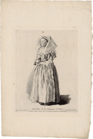 Lot 5266, Auction  116, Liotard, Jean Étienne - nach, Paisanne de la Campagne de Rome