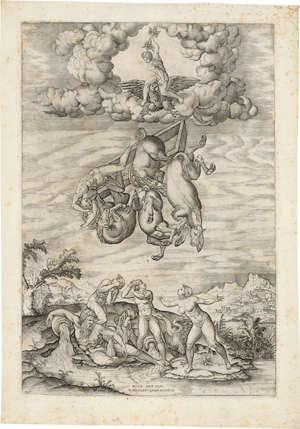 Lot 5470, Auction  116, Beatrizet, Nicolas, Der Sturz des Phaeton