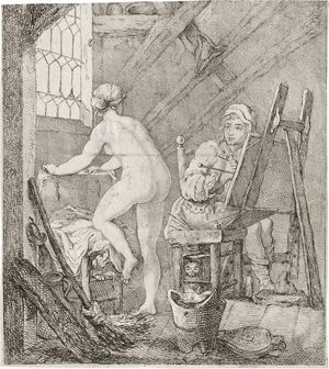 Lot 5590, Auction  116, Houbraken, Arnold - nach, Der Künstler und sein Modell